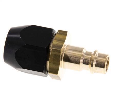 Messing DN 7,2 (Euro) Luftkupplungsstecker 8x14 mm Überwurfmutter