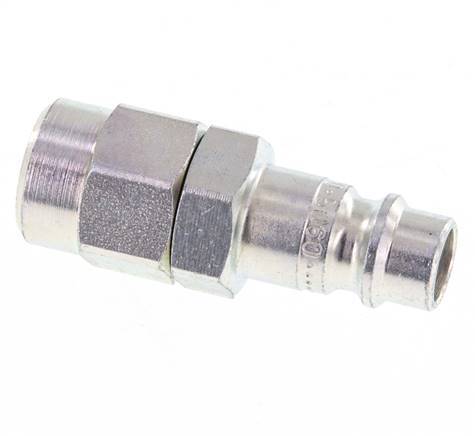 Gehärteter Stahl DN 7,2 (Euro) Luftkupplungsstecker 6,5x10 mm (Stromlinie) Überwurfmutter