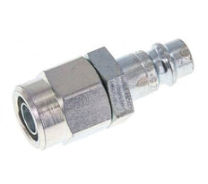 Hardened steel DN 7.2 (Euro) Air Coupling Plug 8x12 mm (streamline) Union Nut