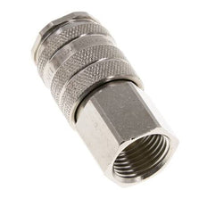 Messing vernickelt DN 10 Luftkupplung Muffe G 1/4 Zoll Innengewinde