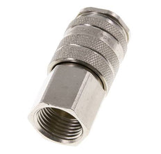 Messing vernickelt DN 10 Luftkupplung Muffe G 1/4 Zoll Innengewinde
