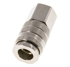 Messing vernickelt DN 10 Luftkupplung Muffe G 1/4 Zoll Innengewinde
