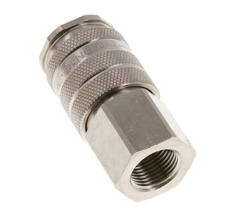 Nickel-plated Brass DN 10 Air Coupling Socket G 3/8 inch Female