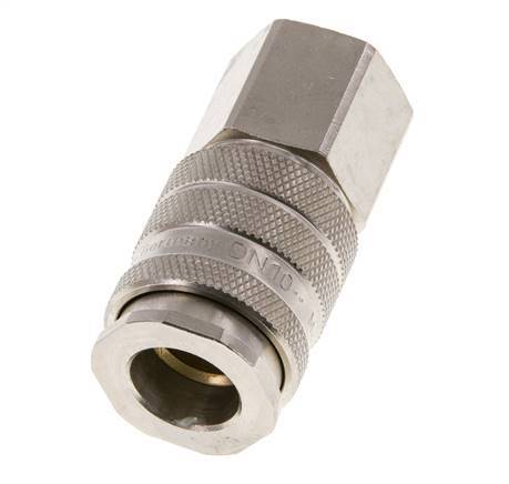 Nickel-plated Brass DN 10 Air Coupling Socket G 3/8 inch Female