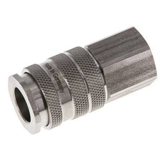 Stainless steel DN 10 Air Coupling Socket G 1/2 inch Female Double Shut-Off
