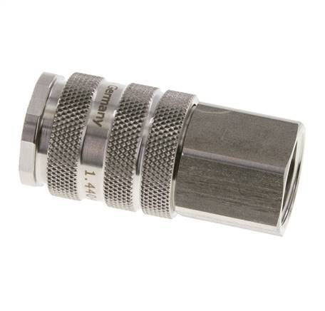Stainless Steel 316L DN 10 Air Coupling Socket G 1/2 inch Female
