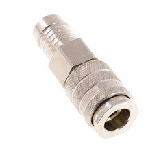 Messing vernickelt DN 10 Luftkupplungsmuffe 19 mm Schlauchsäule Doppelabsperrung