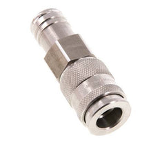 Stainless steel DN 10 Air Coupling Socket 19 mm Hose Pillar