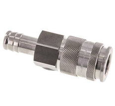 Edelstahl DN 10 Luftkupplungsmuffe 13 mm Schlauchsäule Doppelabsperrung