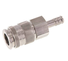 Edelstahl DN 10 Luftkupplungsmuffe 9 mm Schlauchsäule Doppelabsperrung