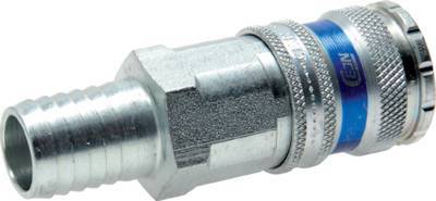 Stahl/Messing DN 10 Luftkupplungsstecker 19 mm Schlauchtülle