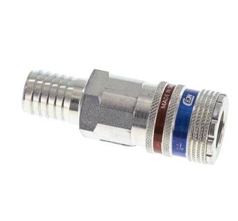 Stahl/Messing DN 10.4 Sicherheits-Luftkupplungsmuffe 16 mm Schlauchpfeiler