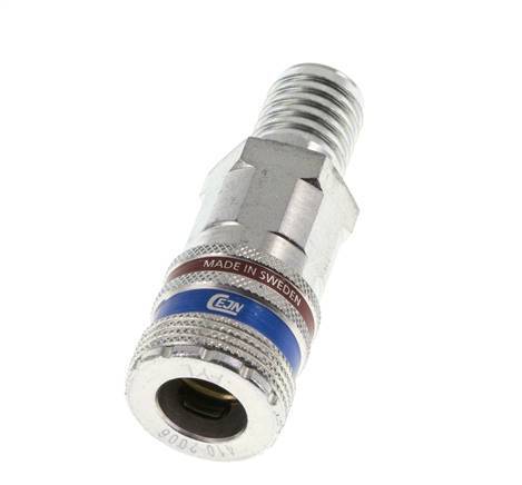 Stahl/Messing DN 10.4 Sicherheits-Luftkupplungsmuffe 16 mm Schlauchpfeiler