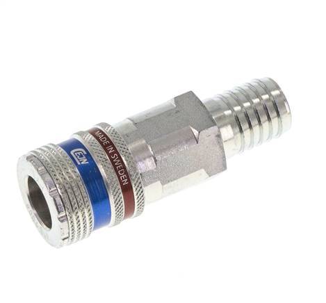 Stahl/Messing DN 10.4 Sicherheits-Luftkupplungsmuffe 16 mm Schlauchpfeiler