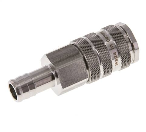 Edelstahl 316L DN 10 Luftkupplungsmuffe 19 mm Schlauchpfeiler