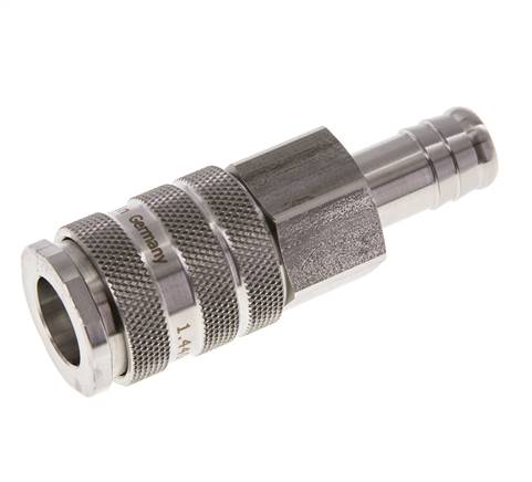 Edelstahl 316L DN 10 Luftkupplungsmuffe 19 mm Schlauchpfeiler