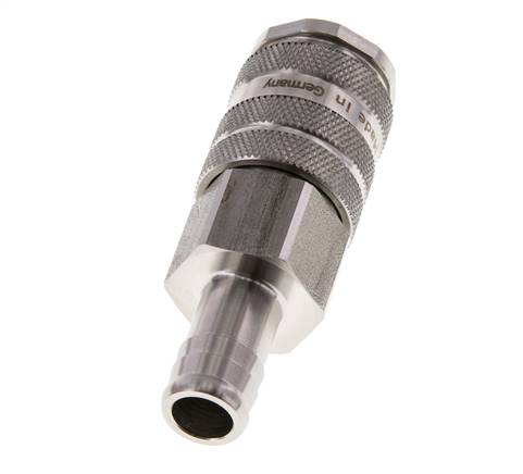 Edelstahl 316L DN 10 Luftkupplungsmuffe 19 mm Schlauchpfeiler
