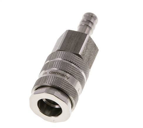 Stainless Steel 316L DN 10 Air Coupling Socket 9 mm Hose Pillar