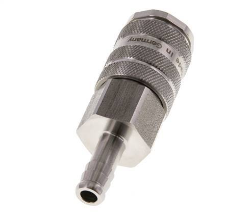 Stainless Steel 316L DN 10 Air Coupling Socket 9 mm Hose Pillar
