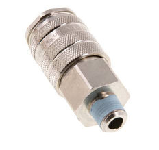 Nickel-plated Brass DN 10 Air Coupling Socket R 1/4 inch Male