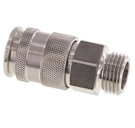 Stainless steel DN 10 Air Coupling Socket G 1/2 inch Male