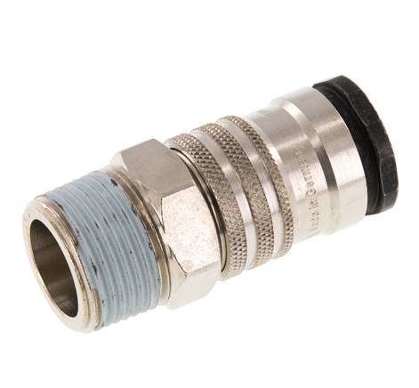 Stahl/Messing DN 10 Luftkupplung Muffe R 1/2 Zoll Außengewinde