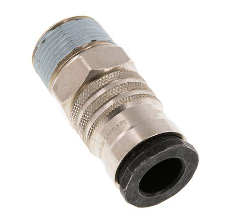 Stahl/Messing DN 10 Luftkupplung Muffe R 1/2 Zoll Außengewinde