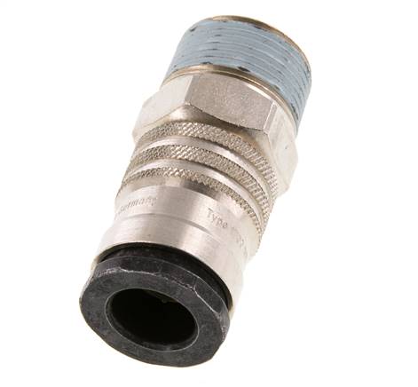 Stahl/Messing DN 10 Luftkupplung Muffe R 1/2 Zoll Außengewinde