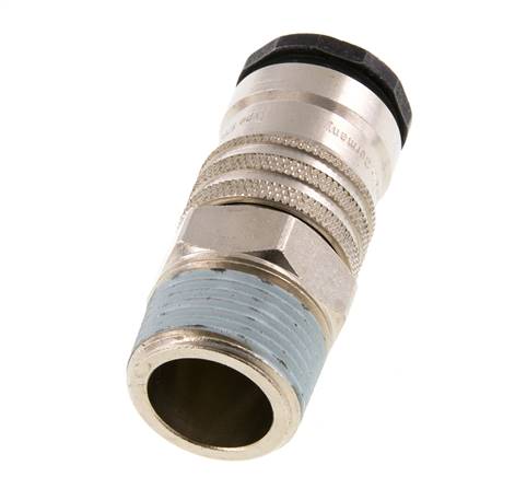 Stahl/Messing DN 10 Luftkupplung Muffe R 1/2 Zoll Außengewinde