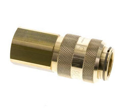 Brass DN 15 Air Coupling Socket G 1/2 inch Female Double Shut-Off