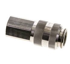 Nickel-plated Brass DN 15 Air Coupling Socket G 3/4 inch Female Double Shut-Off