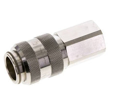 Nickel-plated Brass DN 15 Air Coupling Socket G 3/4 inch Female Double Shut-Off