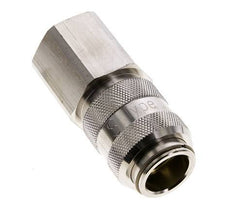 Nickel-plated Brass DN 15 Air Coupling Socket G 1 inch Female Double Shut-Off