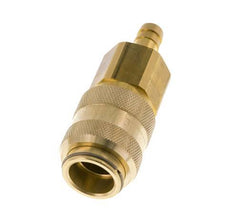 Brass DN 15 Air Coupling Socket 13 mm Hose Pillar Double Shut-Off