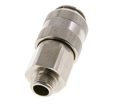 Nickel-plated Brass DN 15 Air Coupling Socket G 1/2 inch Male Double Shut-Off