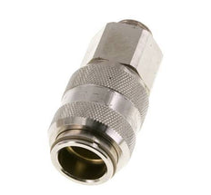 Nickel-plated Brass DN 15 Air Coupling Socket G 1/2 inch Male Double Shut-Off