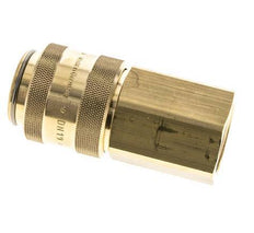 Brass DN 19 Air Coupling Socket G 1 inch Female Double Shut-Off