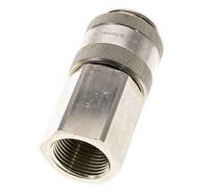 Nickel-plated Brass DN 19 Air Coupling Socket G 1 inch Female Double Shut-Off