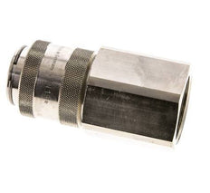 Nickel-plated Brass DN 19 Air Coupling Socket G 1 1/4 inch Female Double Shut-Off