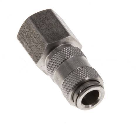 Stainless steel DN 2.7 (Micro) Air Coupling Socket G 1/8 inch Female