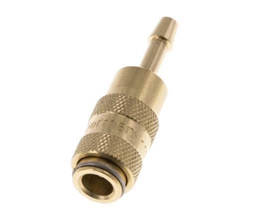 Brass DN 2.7 (Micro) Air Coupling Socket 3 mm Hose Pillar