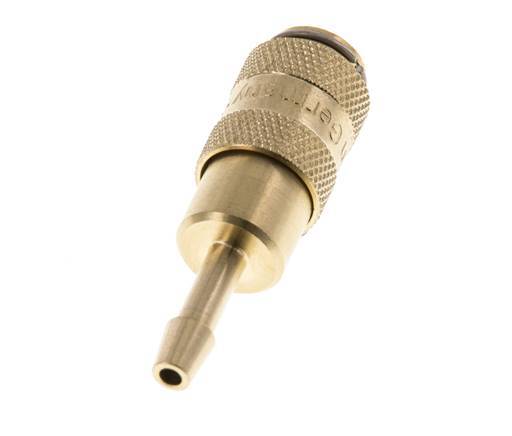 Brass DN 2.7 (Micro) Air Coupling Socket 3 mm Hose Pillar
