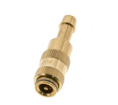 Messing DN 2,7 (Micro) Luftkupplungsmuffe 5 mm Schlauchsäule Doppelabsperrung