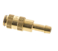 Messing DN 2,7 (Micro) Luftkupplungsmuffe 5 mm Schlauchsäule Doppelabsperrung