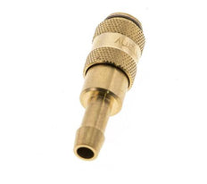 Messing DN 2,7 (Micro) Luftkupplungsmuffe 5 mm Schlauchsäule Doppelabsperrung