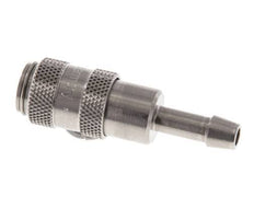 Stainless steel DN 2.7 (Micro) Air Coupling Socket 4 mm Hose Pillar