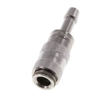 Stainless Steel 316L DN 2.7 (Micro) Air Coupling Socket 4 mm Hose Pillar