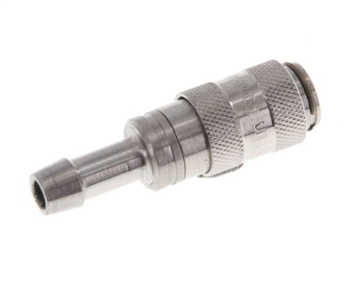 Edelstahl 316L DN 2,7 (Micro) Luftkupplungsmuffe 4 mm Schlauchpfeiler