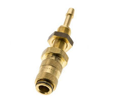 Brass DN 2.7 (Micro) Air Coupling Socket 3 mm Hose Pillar Bulkhead