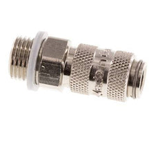 Nickel-plated Brass DN 2.7 (Micro) Air Coupling Socket G 1/8 inch Male